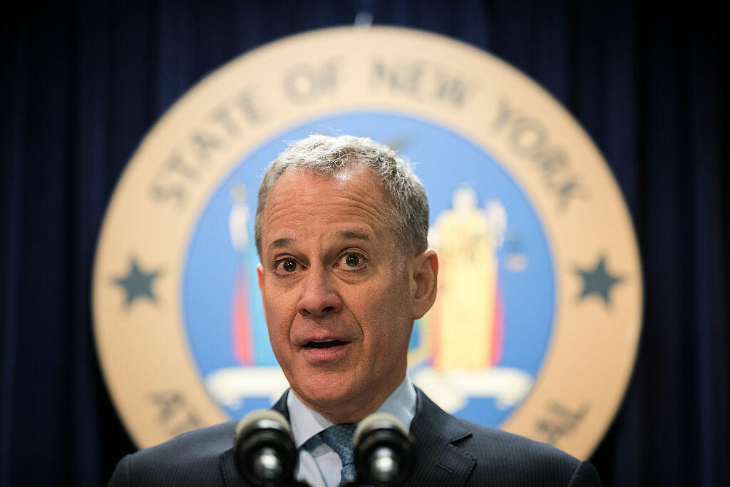 NEW YORK, NY - SEPTEMBER 13:  New York Attorney General Eric Schneiderman speaks during a press conference at the office of the New York Attorney General, September 13, 2016 in New York City. Schneiderman announced the results of an 'Operation Child Tracker', ongoing investigation into illegal online tracking of children at dozens of the nation's 'most recognizable childrens' websites. (Photo by Drew Angerer/Getty Images)