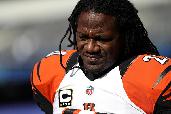 BALTIMORE, MD - NOVEMBER 27: Cornerback Adam Jones #24 of the Cincinnati Bengals looks on prior to a game against the Baltimore Ravens at M&T Bank Stadium on November 27, 2016 in Baltimore, Maryland. (Photo by Patrick Smith/Getty Images)