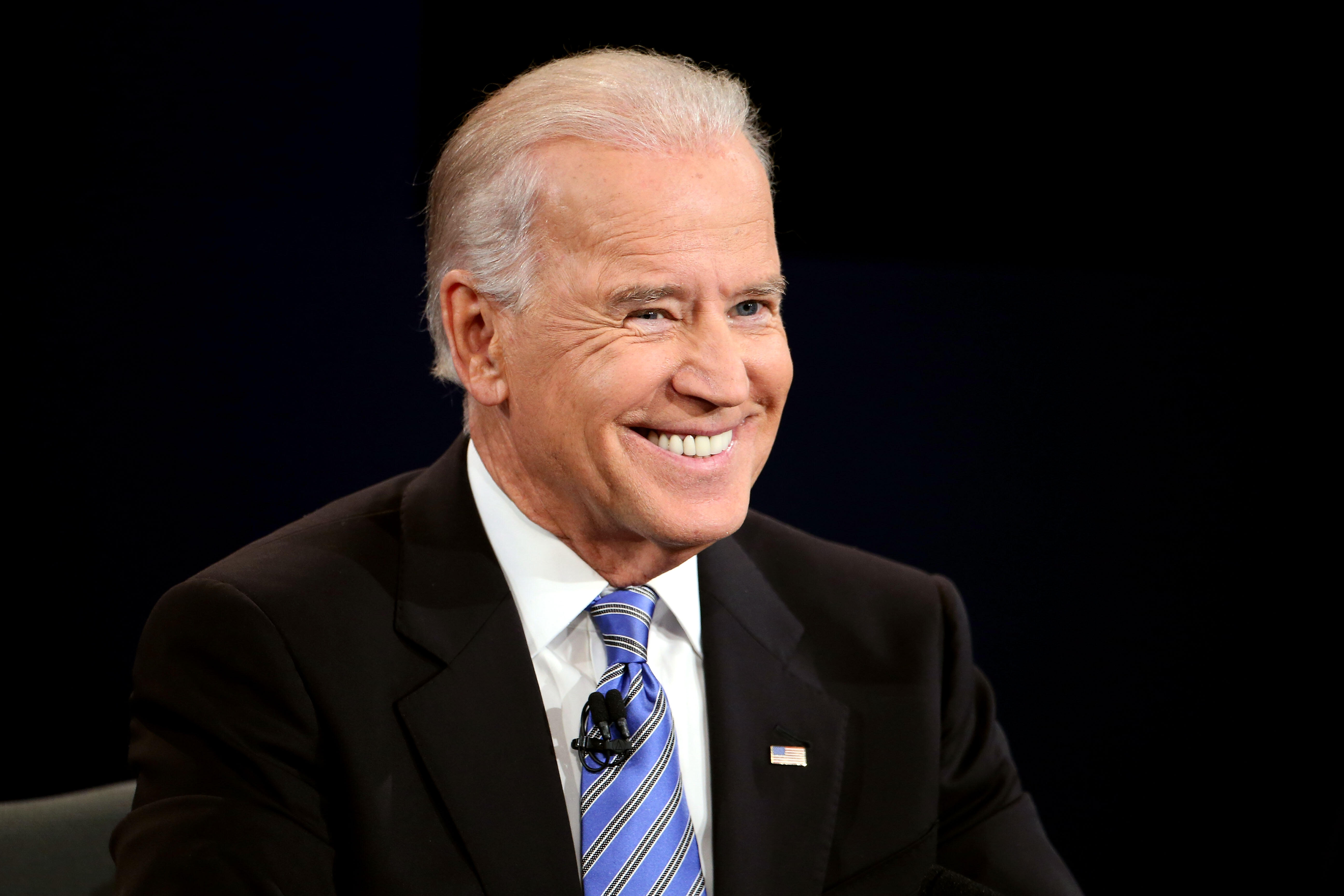 DANVILLE, KY - OCTOBER 11:  U.S. Vice President Joe Biden smiles during the vice presidential debate at Centre College October 11, 2012 in Danville, Kentucky.  This is the second of four debates during the presidential election season and the only debate 