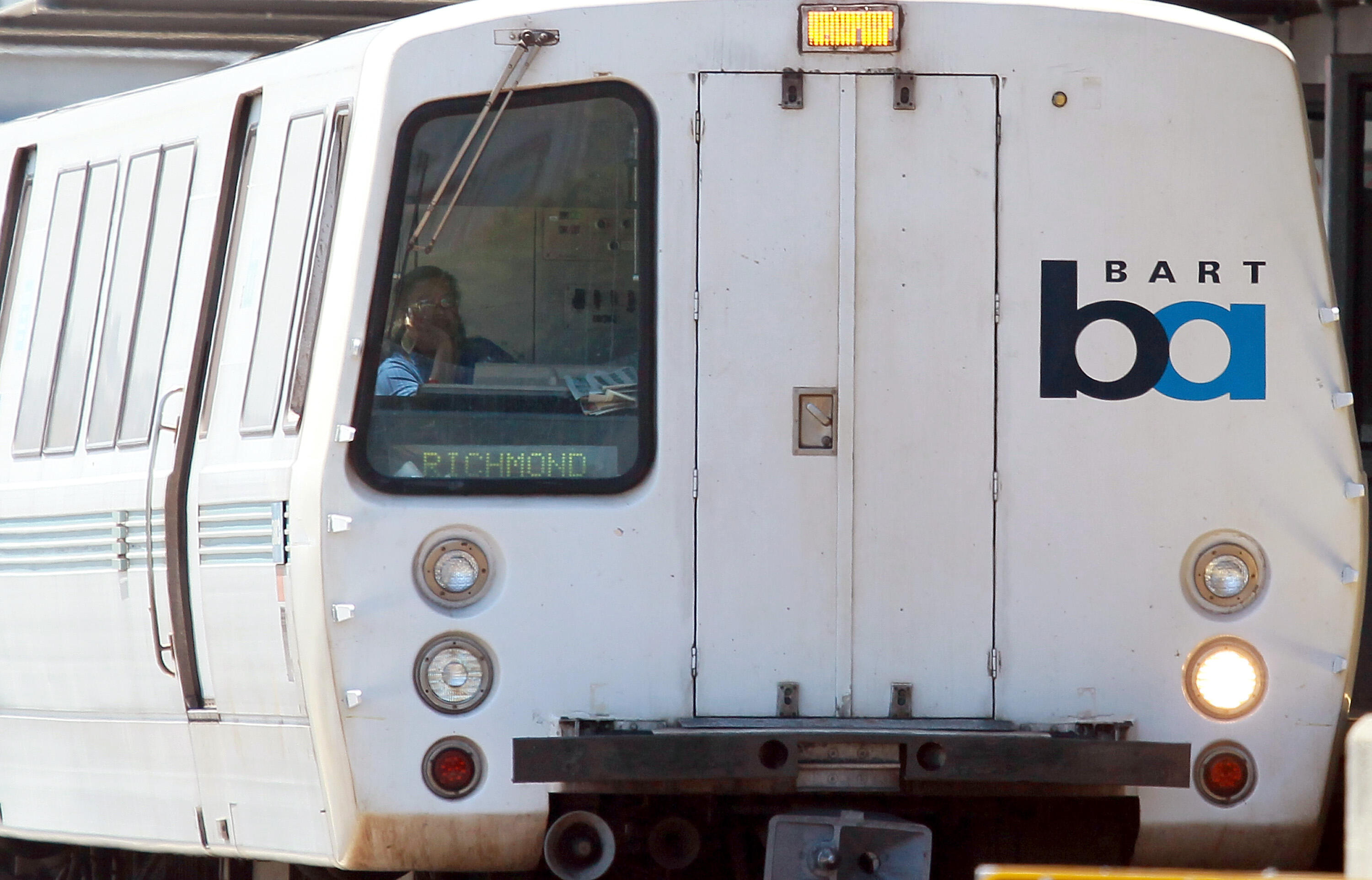 DALY CITY, CA - AUGUST 15:  A Bay Area Rapid Transit (BART) train operator waits for passengers to enter the train at the Daly City station on August 15, 2011 in Daly City, California.  The hacker group 