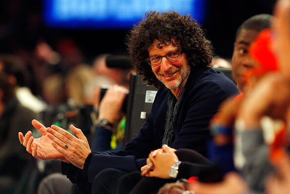 NEW YORK, NY - DECEMBER 07:  (NEW YORK DAILIES OUT)    Radio personality Howard Stern attends a game between the New York Knicks and the Cleveland Cavaliers at Madison Square Garden on December 7, 2016 in New York City. The Cavaliers defeated the Knicks 126-94.  NOTE TO USER: User expressly acknowledges and agrees that, by downloading and/or using this Photograph, user is consenting to the terms and conditions of the Getty Images License Agreement.  (Photo by Jim McIsaac/Getty Images)