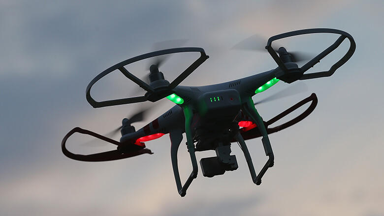 OLD BETHPAGE, NY - AUGUST 30:  A drone is flown for recreational purposes in the sky above Old Bethpage, New York on August 30, 2015.  (Photo by Bruce Bennett/Getty Images)