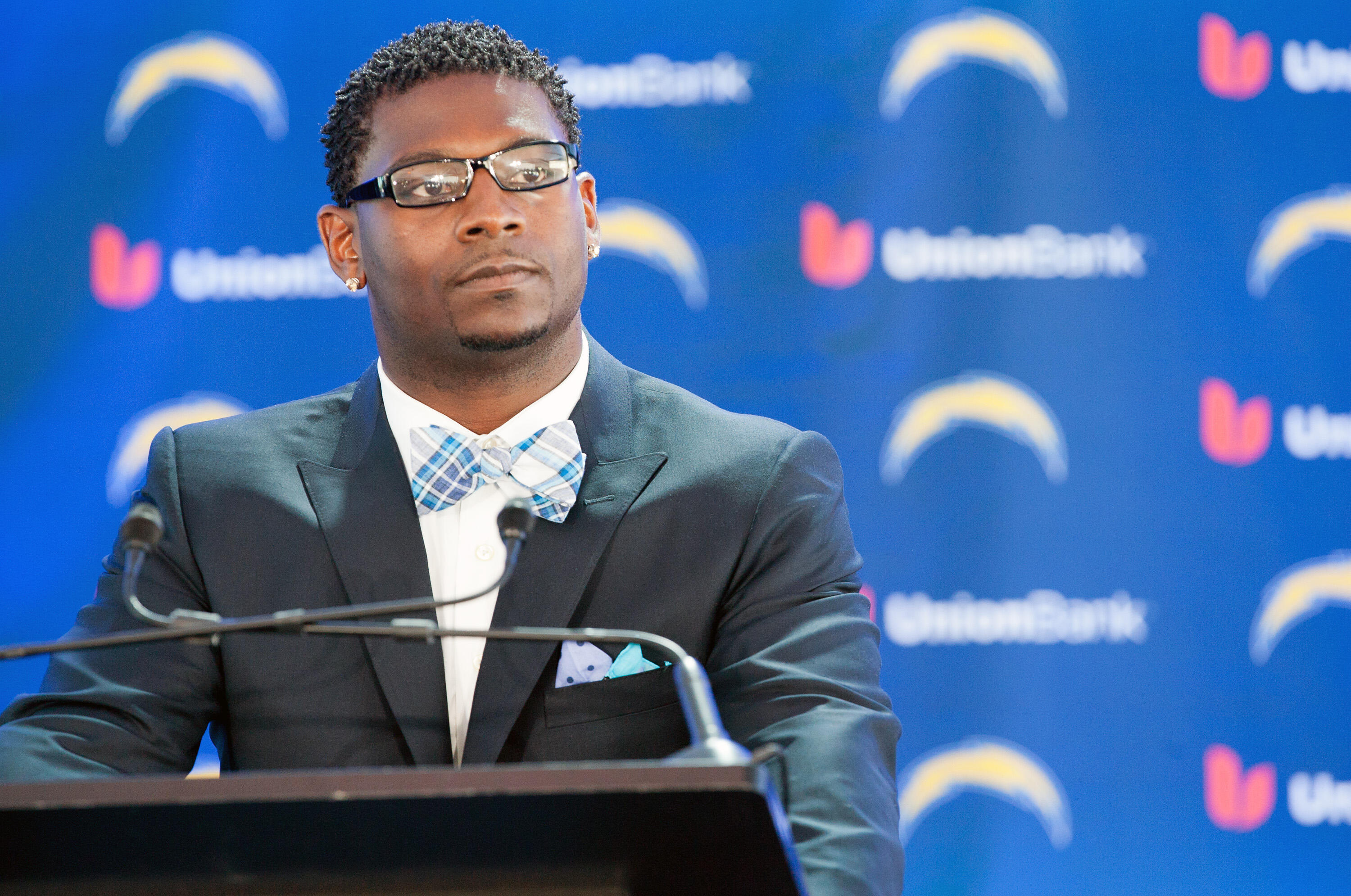SAN DIEGO, CA - JUNE 18:  LaDainian Tomlinson announces his retirement from professional football, after signing a one-day contract with the San Diego Chargers and being immediately released by the club, at Qualcomm Stadium on June 18, 2012 in San Diego, 