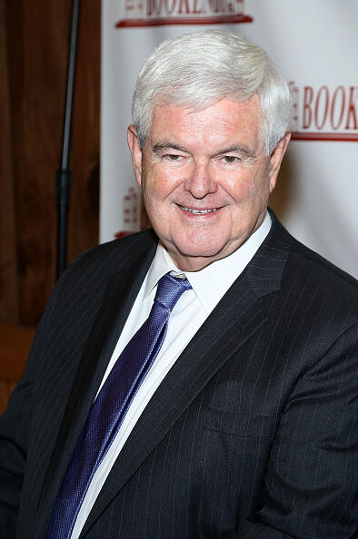 RIDGEWOOD, NJ - OCTOBER 12:  Newt  Gingrich signs copies of the book 