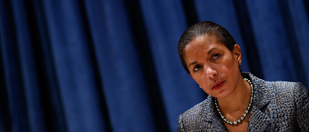 NEW YORK, NY - DECEMBER 02:  Susan Rice, the U.S. Permanent Representative to the United Nations, listens to a question at a press conference at the UN December 2, 2010 in New York City.   Rice is taking over the rotating UN Security Council presidency fo