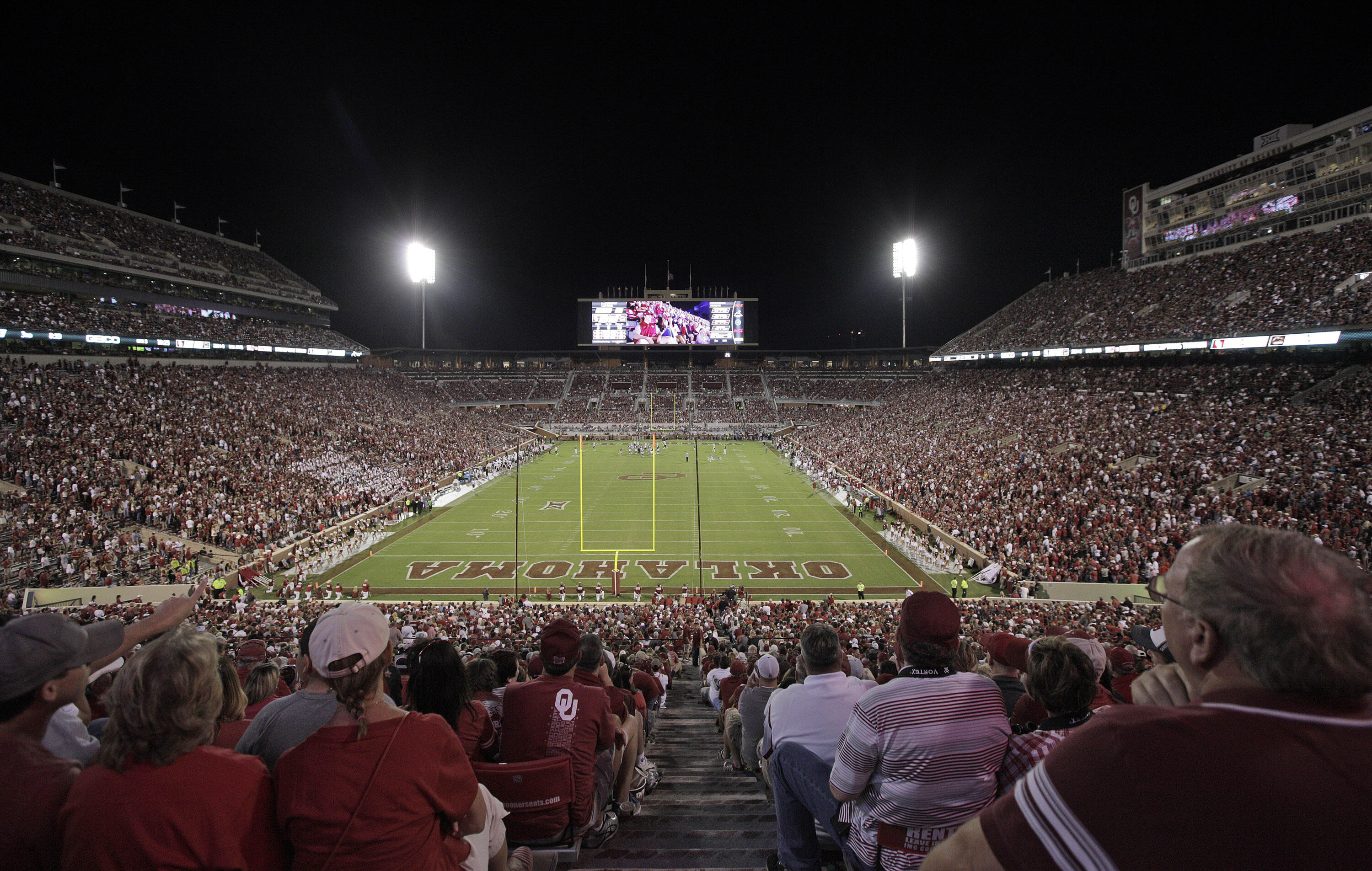 NORMAN, OK - SEPTEMBER 10 : A general view of the stadium during the game against the Louisiana Monroe Warhawks September 10, 2016 at Gaylord Family Memorial Stadium in Norman, Oklahoma. The Sooners defeated the Warhawks 59-17. (Photo by Brett Deering/Get