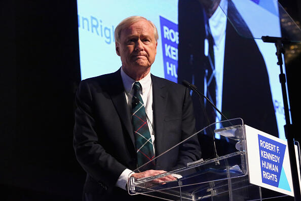 NEW YORK, NY - DECEMBER 08:  Chris Matthews speaks onstage as Robert F. Kennedy Human Rights hosts The 2015 Ripple Of Hope Awards honoring Congressman John Lewis, Apple CEO Tim Cook, Evercore Co-founder Roger Altman, and UNESCO Ambassador Marianna Vardinoyannis at New York Hilton on December 8, 2015 in New York City.  (Photo by Astrid Stawiarz/Getty Images for RFK Human Rights)