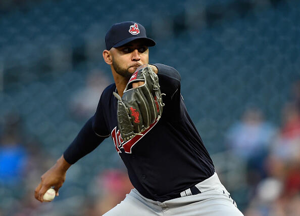MINNEAPOLIS, MN - APRIL 17: Danny Salazar #31 of the Cleveland Indians delivers a pitch against the Minnesota Twins during the second inning of the game on April 17, 2017 at Target Field in Minneapolis, Minnesota. (Photo by Hannah Foslien/Getty Images)