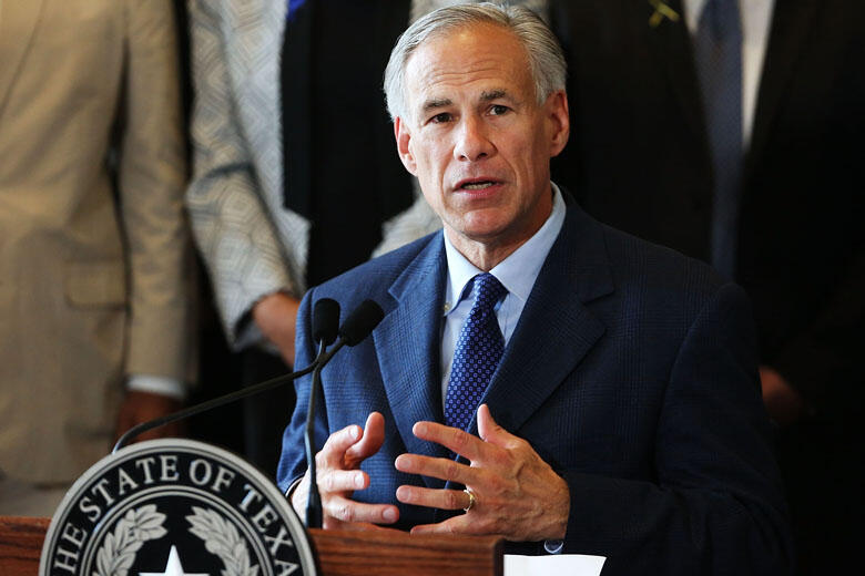 DALLAS, TX - JULY 08: Texas Governor Greg Abbott speaks at Dallas's City Hall near the area that is still an active crime scene in downtown Dallas following the deaths of five police officers last night on July 8, 2016 in Dallas, Texas. Five police office