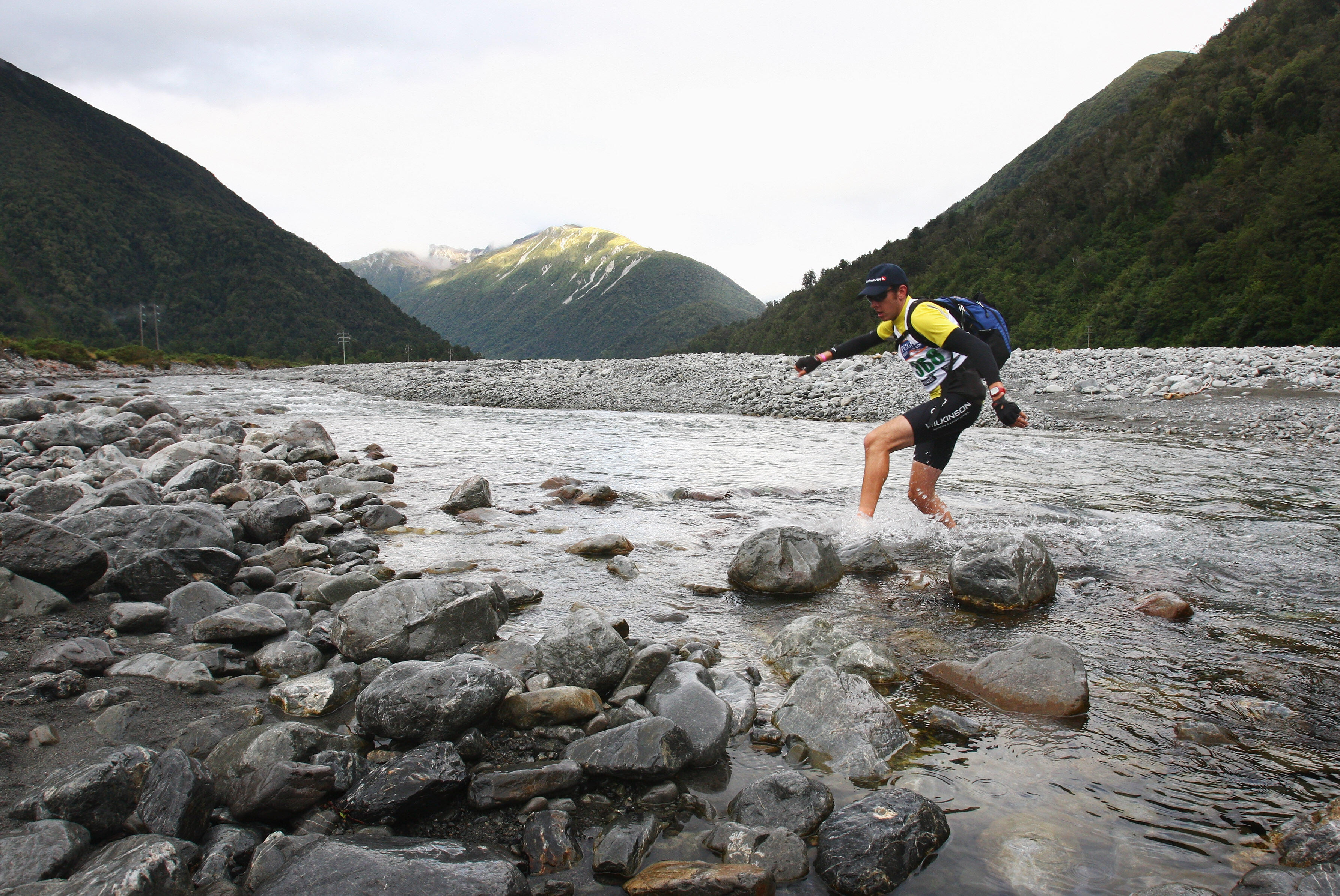 GREYMOUTH, NEW ZEALAND - FEBRUARY 13:  Stephen Rowe of Auckland competes in the individual two-day event during the Speight's Coast to Coast race at Deception's Bridge on February 13, 2009 on the West Coast, New Zealand.  (Photo by Sandra Mu/Getty Images)