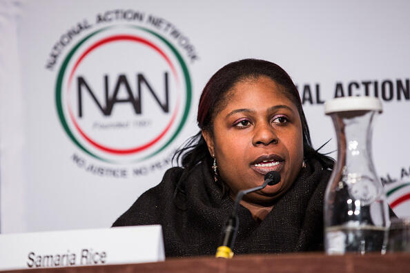 NEW YORK, NY - APRIL 08:  Samaria Rice, mother of Tamir Rice- who was shot to death by a police officer - speak on a panel titled 