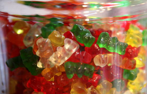 SAN FRANCISCO - APRIL 03:  Gummi Bears are displayed in a glass jar at Sweet Dish candy store April 3, 2009 in San Francisco, California. As the economy continues to struggle, candy sales are rising as Americans seek to comfort themselves during the diffi