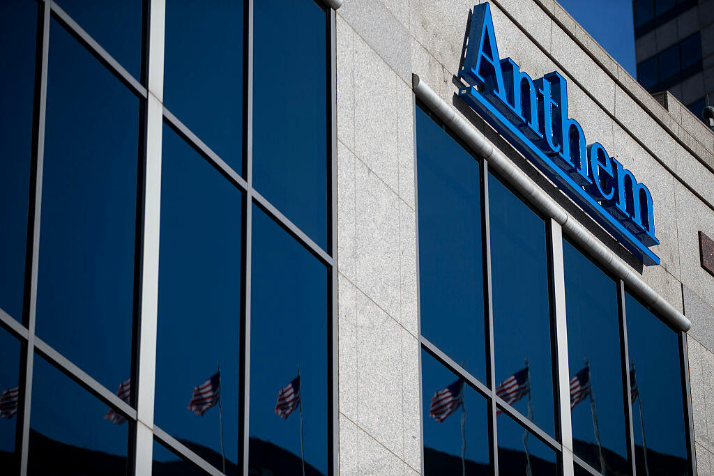 INDIANAPOLIS, IN - FEBRUARY 5: An exterior view of the Anthem Health Insurance headquarters on February 5, 2015 in Indianapolis, Indiana. About 80 million company records were accessed in what may be among the largest healthcare data breaches to date. (Photo by Aaron P. Bernstein/Getty Images)