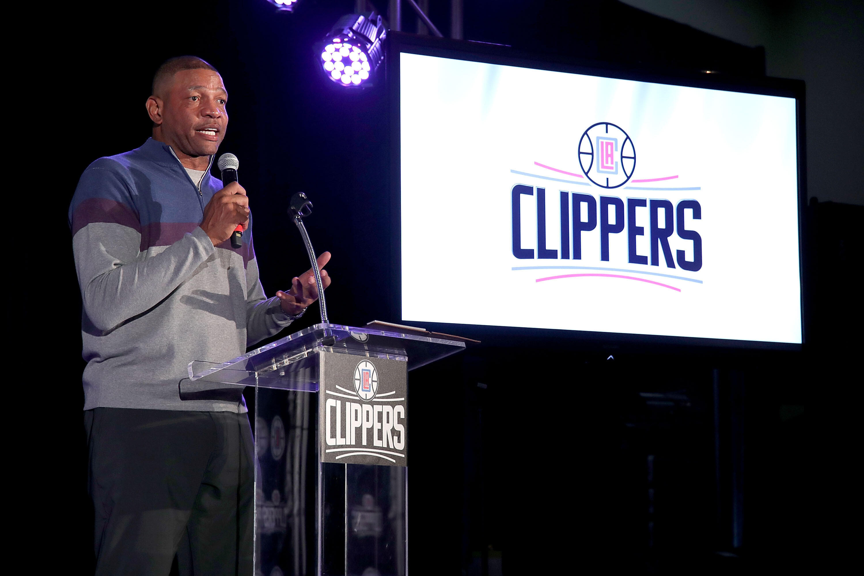 PACIFIC PALISADES, CA - OCTOBER 24:  Head Coach Doc Rivers attends LA Clippers Foundation Charity Golf Classic on October 24, 2016 in Pacific Palisades, California.  (Photo by Randy Shropshire/Getty Images for Play Golf Designs Inc. )