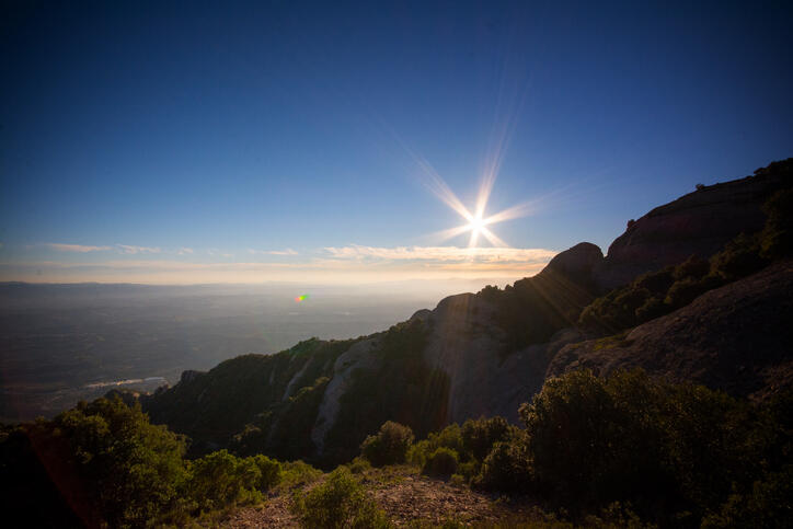 Montserrat is a multi-peaked rocky range located near the city of Barcelona, in Catalonia, Spain.