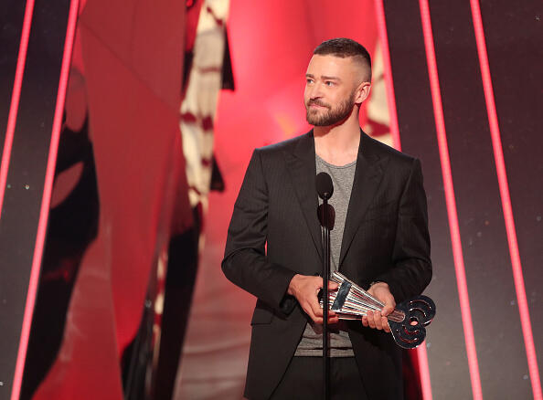 INGLEWOOD, CA - MARCH 05:  Musician Justin Timberlake accepts the Song of the Year award for 'Can't Stop the Feeling!' onstage at the 2017 iHeartRadio Music Awards which broadcast live on Turner's TBS, TNT, and truTV at The Forum on March 5, 2017 in Inglewood, California.  (Photo by Christopher Polk/Getty Images for iHeartMedia)