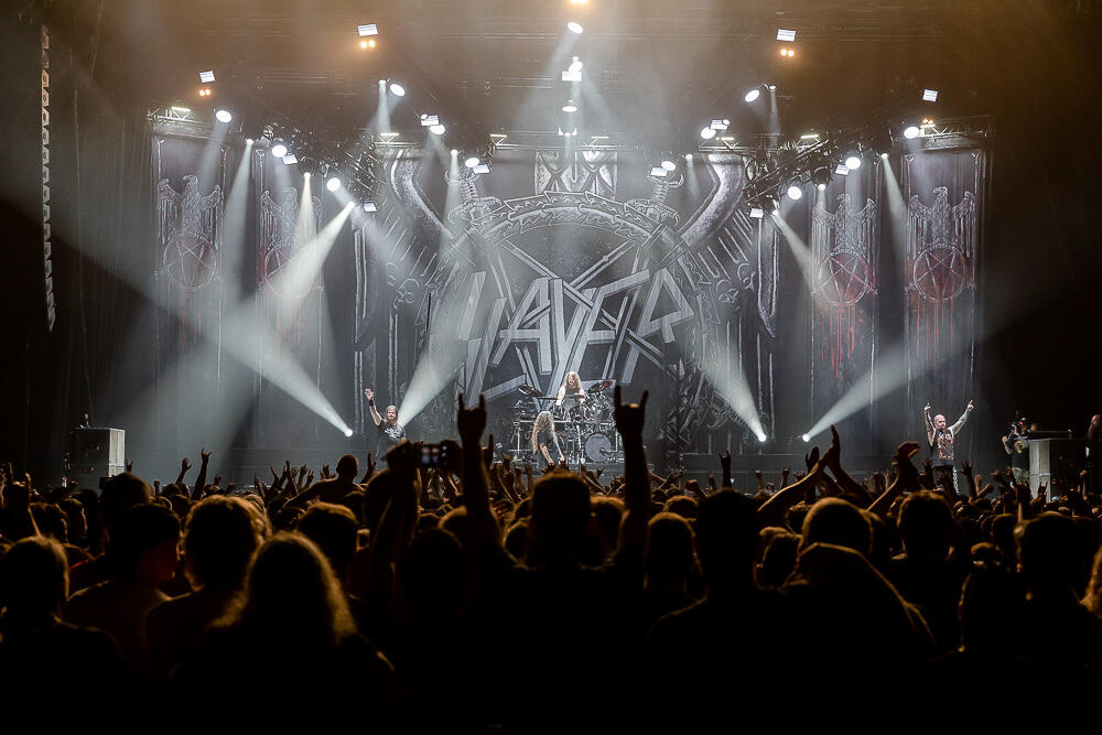 Slayer at WaMu Theater with Lamb of God and Behemoth. Photos By: Neil Lim Sang 