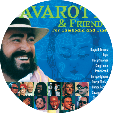 Luciano Pavarotti with Caetano Veloso