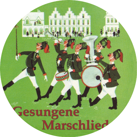 Ein grosses Bundesblasorchester mit Männerchor