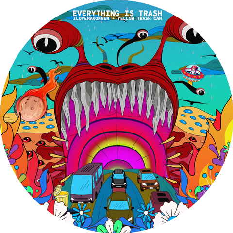 ILOVEMAKONNEN & Yellow Trash Can