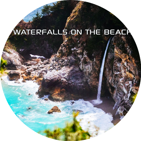 Waterfalls on the Beach