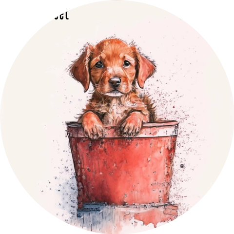 Red Dog Bucket