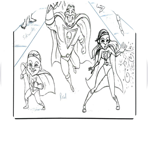 Superheroes Ice cream and KRDNL