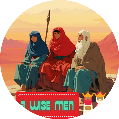 Three Wise Men & Los Tres Reyes Magos & Bendita Navidad
