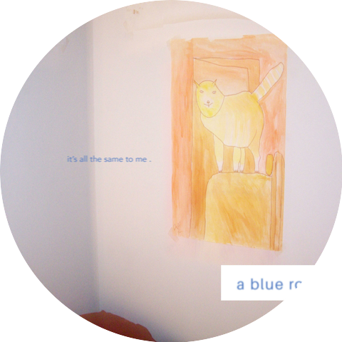 a blue room