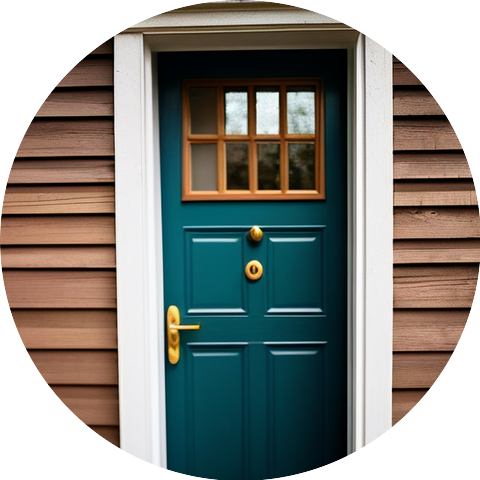 The sound of knocking on the door