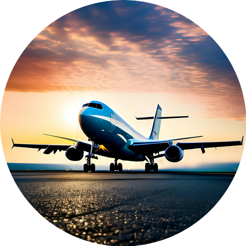The sound of an airplane