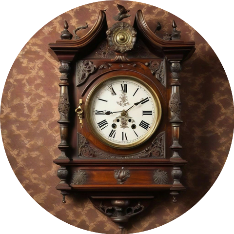 The sound of a ticking clock