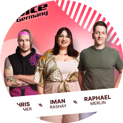 Chris Chalmer, Iman Rashay, Raphael Merlin, The Voice of Germany