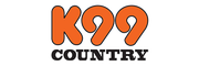 Logo for K99 Country - Biloxi's Continuous Country Station