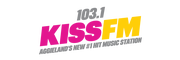 Logo for 103.1 KISS FM - Aggieland's Hit Music Channel