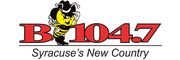 Logo for B104.7 - Syracuse's New Country
