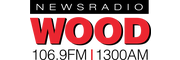 Logo for Newsradio WOOD 1300 and 106.9 FM - Grand Rapids News, Weather and Traffic