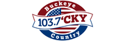 Logo for Buckeye Country 103.7 'CKY - The New Home of Country Superstars!