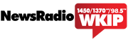 Logo for NewsRadio 1450/1370 WKIP - The Voice of the Hudson Valley for over 75 years