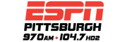 Logo for ESPN Pittsburgh - Pittsburgh Sports Hub - 970AM - 104.7HD2