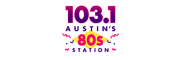 Logo for 103.1 Austin's 80s Station - 80s Hits & Your Home For The Sandy Show