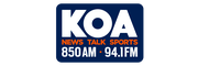 Logo for KOA 850 AM & 94.1 FM - Colorado’s News, Talk & Sports Station