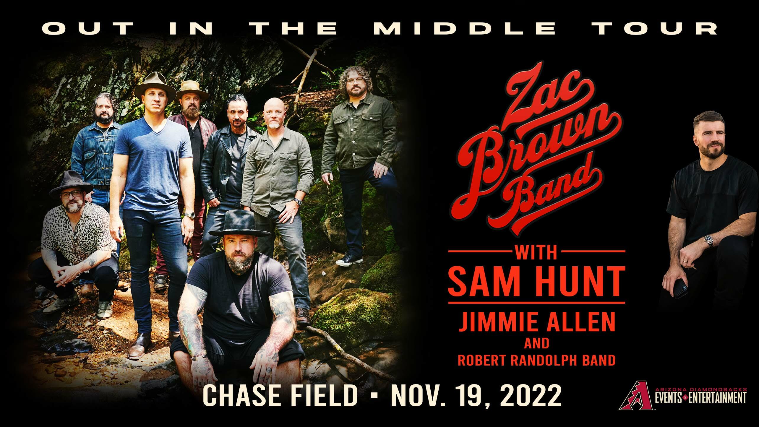 Zac Brown Band With Sam Hunt Jimmie Allen 102 5 Knix