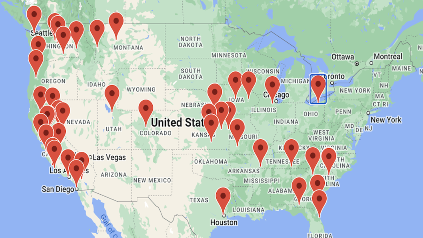 Armstrong & Getty Affiliate Map