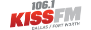 Logo for 106.1 KISS FM - Dallas / Fort Worth's hit music