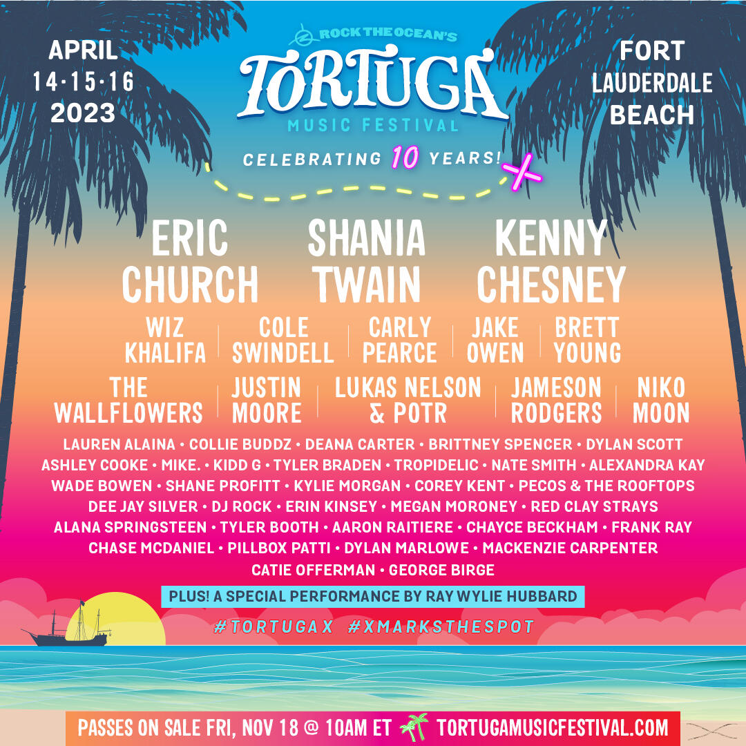 Rock The Ocean's Tortuga Music Festival 2023! 99.1 WQIK