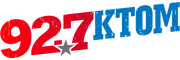 Logo for 92.7 KTOM - Your Monterey-Salinas-Santa Cruz Country Station