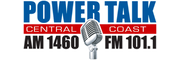 Logo for PowerTalk 1460 AM & 101.1 FM - The Central Coast's Political Talk Headquarters