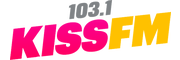 Logo for 103.1 KISS FM - Aggieland's Hit Music Channel