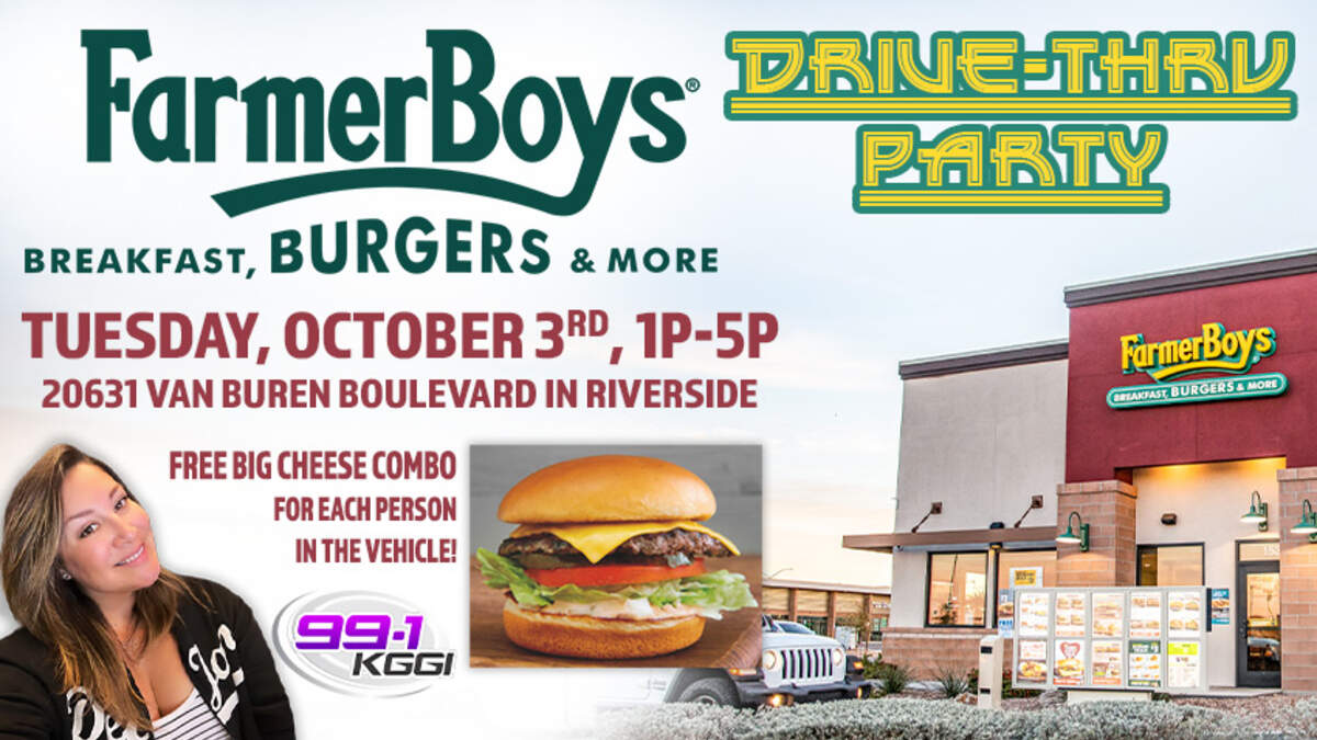 Join Evelyn Erives at the Farmer Boys Drive-Thru Party in Riverside ...